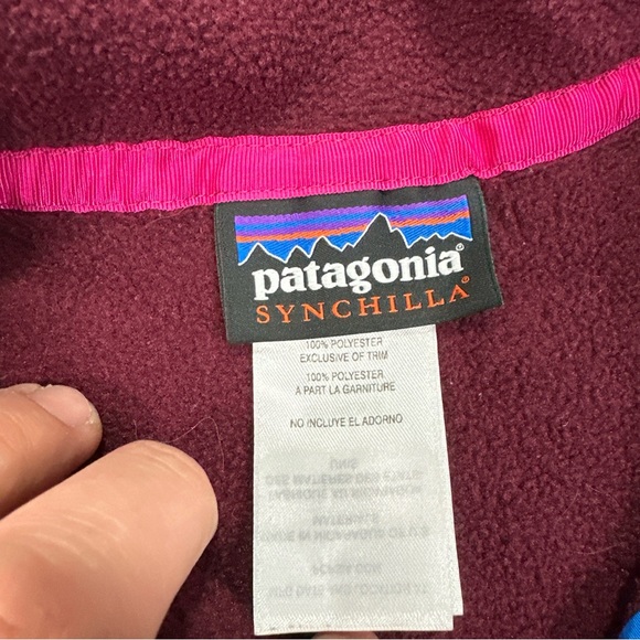 Patagonia Synchilla Snap-T Fleece Pullover Sweater Women's Size XS Pink Purple - Picture 6 of 8